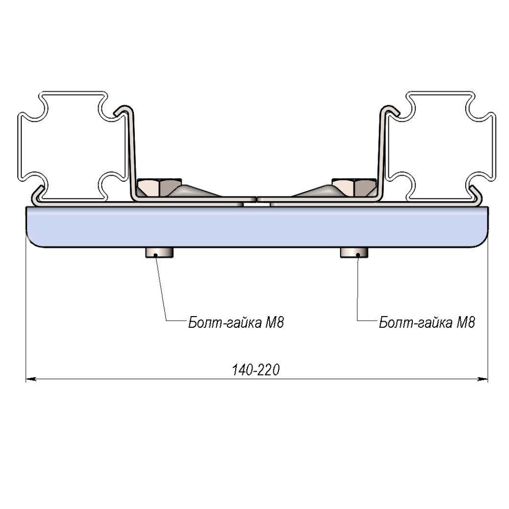 Соединение универсальное ХОМмет Xprofil ХМ9018002 2 Соединение универсальное ХОМмет Xprofil ХМ9018002 — изображение 2