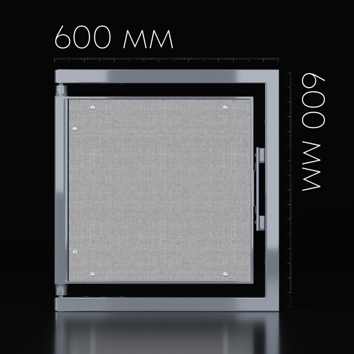 Люк одностворчатый Shagma 60х60 ревизионный под плитку ЛС600x600К 5 Люк одностворчатый Shagma 60х60 ревизионный под плитку ЛС600x600К — изображение 5